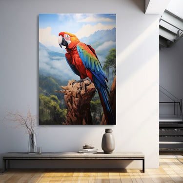 Acrylic Painting of Parrot